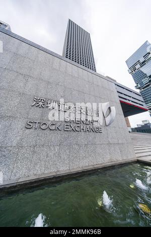 La shenzhen stock exchange Foto Stock