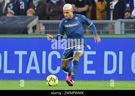 Roma, Lazio. 29th Jan, 2023. Dodo di Fiorentina durante la Serie Un incontro tra SS Lazio e Fiorentina allo stadio Olimpico di Roma, 29th gennaio 2023. $Fotografo01 di credito: Agenzia indipendente di foto/Alamy Live News Foto Stock
