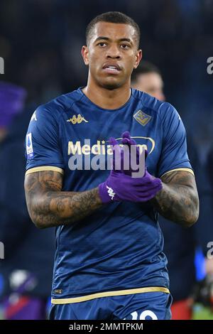 Roma, Lazio. 29th Jan, 2023. Igor di Fiorentina durante la Serie Una partita tra SS Lazio e Fiorentina allo stadio Olimpico di Roma, 29th gennaio 2023. $Fotografo01 di credito: Agenzia indipendente di foto/Alamy Live News Foto Stock
