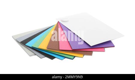 Tavolozza di colori isolata su bianco. Campioni professionali Foto Stock