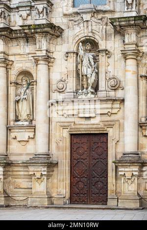 Spagna, Galizia, A Coruña, centro storico, chiesa barocca di San Jorge Foto Stock