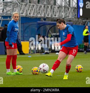 Liverpool, Regno Unito. 29th Jan, 2023. Liverpool, Inghilterra, gennaio 29th 2023: Azione dalla partita della fa Cup femminile tra Everton e Birmingham City al Walton Hall Park di Liverpool, Inghilterra. (James Whitehead/SPP) Credit: SPP Sport Press Photo. /Alamy Live News Foto Stock