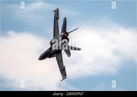 F-18 svizzera in mostra a RIAT2022 Foto Stock
