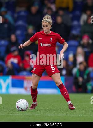 Jasmine Matthews di Liverpool in azione durante il quarto round della Vitality Women's fa Cup a Kingsmeadow, Londra. Data immagine: Domenica 29 gennaio 2023. Foto Stock