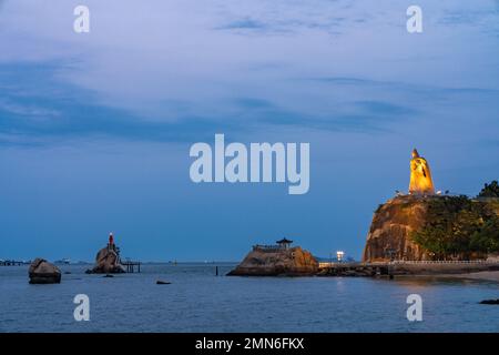 Gulangyu isola di xiamen di notte Foto Stock