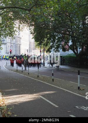 LONDRA, Regno Unito - CIRCA OTTOBRE 2022: Grenatier Guards band Foto Stock