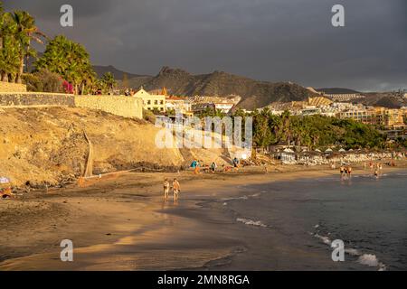 Strand Playa del Duque, Costa Adeje, tenero, Kanarische Inseln, Spanien | Playa del Duque Beach, Costa Adeje, Tenerife, Isole Canarie, Spa Foto Stock