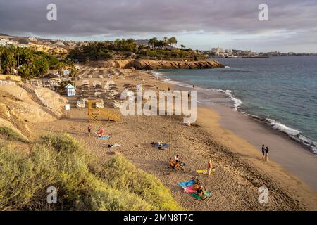 Strand Playa del Duque, Costa Adeje, tenero, Kanarische Inseln, Spanien | Playa del Duque Beach, Costa Adeje, Tenerife, Isole Canarie, Spa Foto Stock