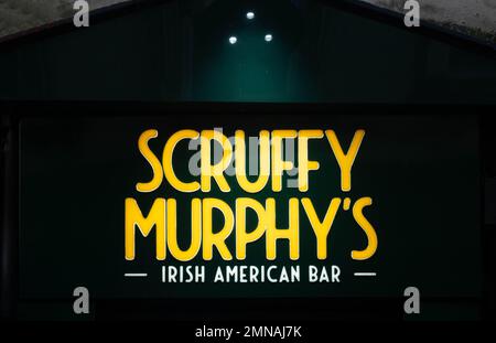 Scruffy Murphy's Irish American Bar nel centro di Liverpool Foto Stock