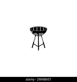 icona barbeque modello di disegno di illustrazione vettoriale. Foto Stock
