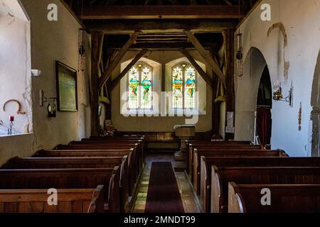 Chiesa di San Tommaso Apostolo, Harty Ferry Road, Leysdown-on-Sea, Kent, Inghilterra Foto Stock