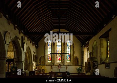 Abbazia di Minster, Minster on Sea, Kent, Inghilterra Foto Stock