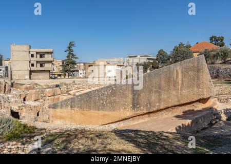 La pietra più grande del mondo, il Libano Foto Stock