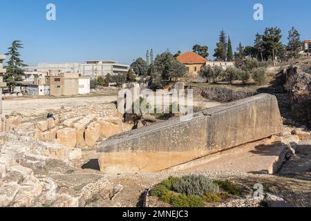 La pietra più grande del mondo, il Libano Foto Stock