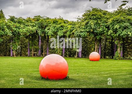 Giardini del palazzo, Oranienburg, Oberhavel County, Brandeburgo, Germania Foto Stock