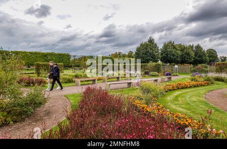 Giardini del palazzo, Oranienburg, Oberhavel County, Brandeburgo, Germania Foto Stock