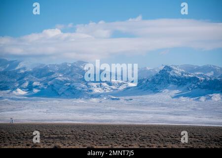 Warm Springs è una città abbandonata nella contea di Nye, Nevada, USA. Foto Stock