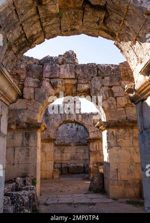 Le rovine romane di Djemila, Nord Africa, Djemila, Algeria Foto Stock