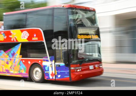 Autobus, visita della città di Toronto, Canada Foto Stock