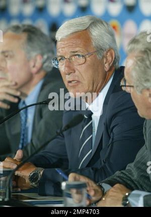 Marcello Lippi è il nuovo allenatore della Nazionale Italiana di Calcio, Roma-Italia, 7/1/08. Foto Stock