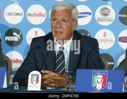 Marcello Lippi è il nuovo allenatore della Nazionale Italiana di Calcio, Roma-Italia, 7/1/08. Foto Stock