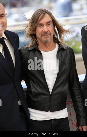 Iggy Pop alla fotocellula 'Gimmie Danger' tenutasi al Palais des Festivals et des Congrès di Cannes nel corso del Festival Internazionale del Film di Cannes 69th a Cannes, Francia. 19th maggio, 2016. Foto Stock