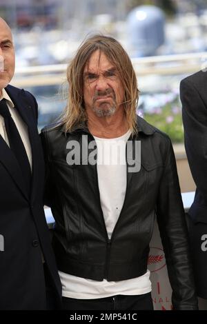 Iggy Pop alla fotocellula 'Gimmie Danger' tenutasi al Palais des Festivals et des Congrès di Cannes nel corso del Festival Internazionale del Film di Cannes 69th a Cannes, Francia. 19th maggio, 2016. Foto Stock