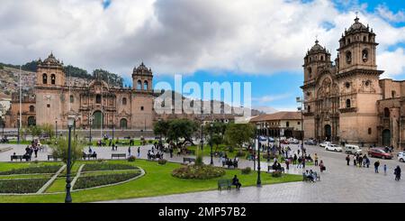 Cattedrale di Cusco o Basilica Cattedrale della Vergine Assunta, Plaza de Armas, Cusco, Perù Foto Stock