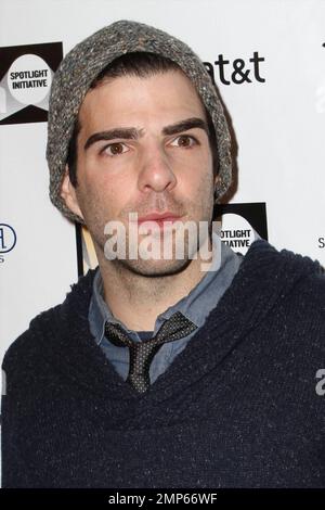 Zachary Quinto al 2011° Spotlight Initiative Awards della Creative Coalition. Park City, Utah. 01/24/2011. Foto Stock