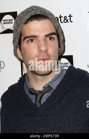 Zachary Quinto al 2011° Spotlight Initiative Awards della Creative Coalition. Park City, Utah. 01/24/2011. Foto Stock