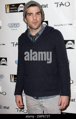 Zachary Quinto al 2011° Spotlight Initiative Awards della Creative Coalition. Park City, Utah. 01/24/2011. Foto Stock