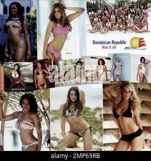 Calendario 2012 Miami Dolphins Cheerleaders Swimsuit. Miami Beach, Florida. 25th agosto 2011. Foto Stock