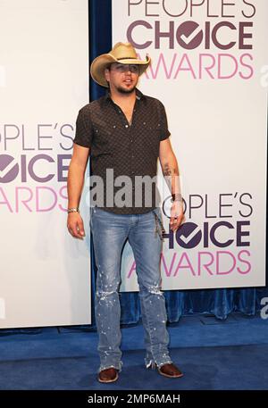 Jason Aldean a 2013 People's Choice Awards Nominations Announcements held at the Paley Center for Media in Beverly Hills, CA. 15th novembre 2012. Foto Stock