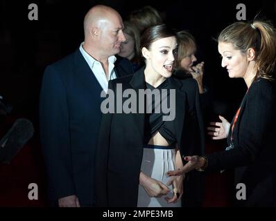 Keira Knightley partecipa alla proiezione del film 'A Dangerous Method' in questo 55th BFI Film Festival, Odeon West endl. Londra, Regno Unito 24th ottobre 2011. . Foto Stock