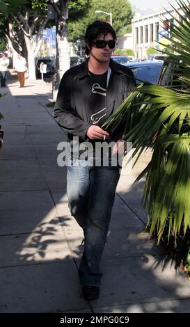 Brandon Davis arriva alla Ivy a Los Angeles, California. 01/13/06 Foto Stock