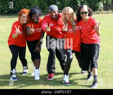 Vida e Oritse Williams alla presentazione della squadra di Richard Branson per il Virgin Active London Triathlon. Londra, Regno Unito. 6/7/11. Foto Stock