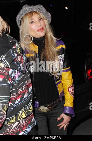 Il suo 74th° compleanno Dyan Cannon arriva allo Staples Center per assistere al gioco LA Lakers vs Detroit Pistons. Los Angeles, California. 01/04/11. . Foto Stock