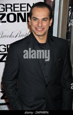 Said Faraj partecipa alla prima di 'Green zone' all'AMC Loews Lincoln Square 13. New York, NY. 02/25/10. . Foto Stock