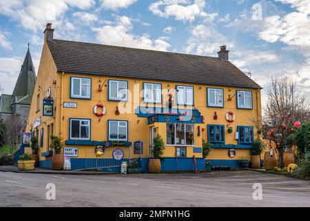 The Lobster Pot Blackness (ex The Blackness Inn) nel villaggio di Blackness sulle rive del Firth of Forth in West Lothian, Scozia, Regno Unito Foto Stock