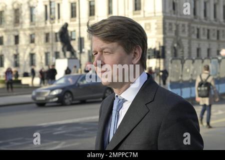 Robin Walker MP (con: Worcester - presidente del Comitato di selezione per l'istruzione) lascia il Parlamento, gennaio 2023 Foto Stock