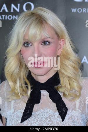 Courtney Love partecipa al Blacks Annual Gala che si tiene a Fontainebleau Miami Beach a Miami Beach, Florida. Ottobre 25, 2014. Foto Stock