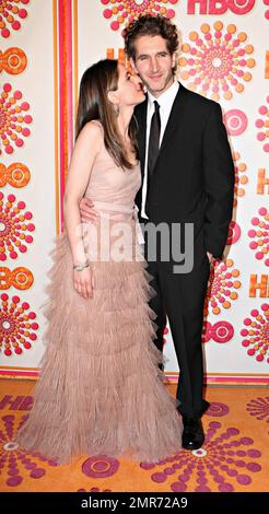 Amanda Peet e David Benioff al HBO Emmy After Party tenutosi al Plaza del Pacific Design Center. Los Angeles, California. 18th settembre 2011. . Foto Stock