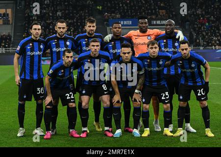 Milano, Italia. 31st Jan, 2023. Stadio San Siro, 31.01.23 in occasione dei quarti di finale della Coppa Italia, tra FC Internazionale e Atalanta allo Stadio San Siro di Milano, Italia Soccer (Cristiano Mazzi/SPP) Credit: SPP Sport Press Photo. /Alamy Live News Foto Stock