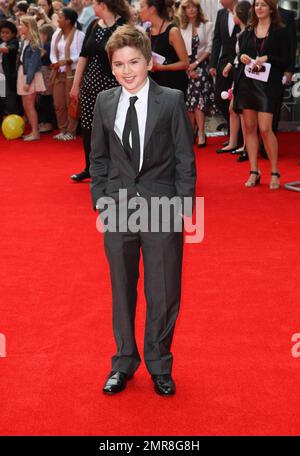 Theo Stevenson partecipa alla prima mondiale di Horrid Henry il film a Londra, Regno Unito, 07/24/11. Foto Stock