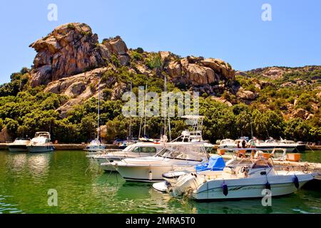 Porto Battistone, Costa Smeralda, Sardegna, Italia, Europa Foto Stock