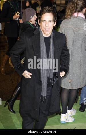 Ben Stiller arriva al Gran Bretagna Premiere di 'Madagascar Escape to Africa' all'Empire Cinema, Leicester Square, Londra, Regno Unito. 11/23/08. Foto Stock