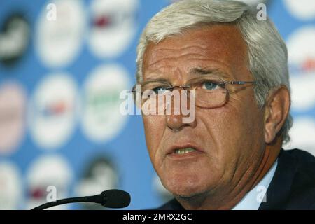 Marcello Lippi è il nuovo allenatore della Nazionale Italiana di Calcio, Roma-Italia, 7/1/08. Foto Stock