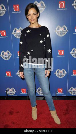 Katie Holmes al Marvel Universe Live! Al Barclays Center di New York, New York. Agosto 13, 2014. Foto Stock