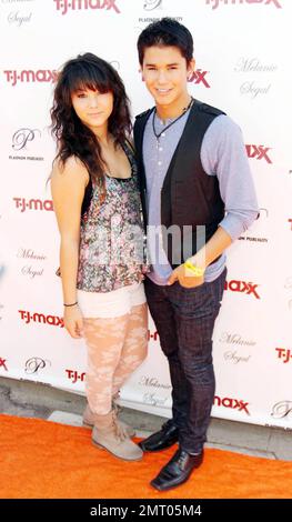 Booboo Stewart (R) e Fivel Stewart partecipano al Melanie SegalÕs Celebrity Retreat presentato da T. J. Maxx in occasione dei Teen Choice Awards. Los Angeles, California. 08/04/10. . Foto Stock