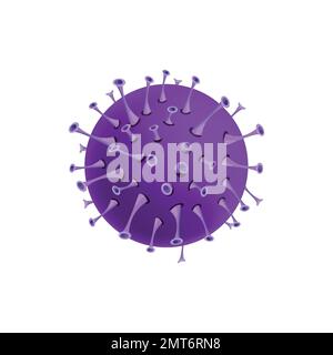 Virus, germi e batteri, tipi di microrganismi. Malattia o malattia cellule microscopiche e infezione, microbi e anticorpi. Illustrazione Vettoriale